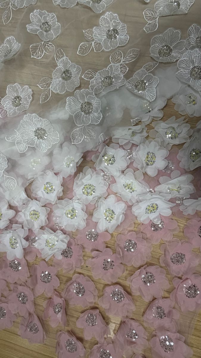 立体绣花面料17